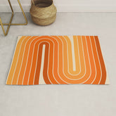 70s Retro Vintage Style Minimal Design 553 Rug