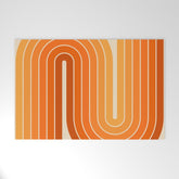70s Retro Vintage Style Minimal Design 553 Welcome Mat