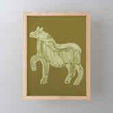 A Horse Says Hello Mini Art Print