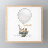 a little balloon adventure Mini Art Print