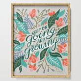 "Keep on Going and Growing" inspired by Eliza Blank, The Sill Serving Tray