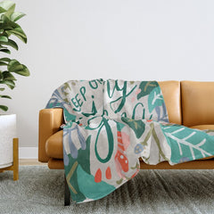 "Keep on Going and Growing" inspired by Eliza Blank, The Sill Throw Blanket