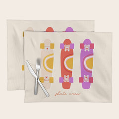 70's skate crew Placemat