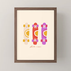 70's skate crew Mini Art Print