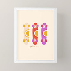 70's skate crew Mini Art Print
