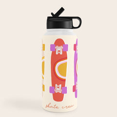 70's skate crew Water Bottle