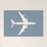 747-400 Jumbo Jet Airliner Aircraft - Slate Welcome Mat