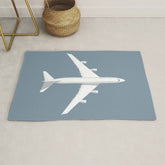 747-400 Jumbo Jet Airliner Aircraft - Slate Rug