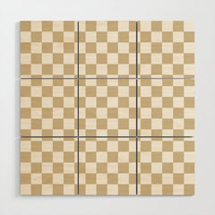 1989 Check Wood Wall Art