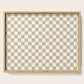 1989 Check Serving Tray