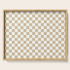 1989 Check Serving Tray