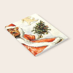 To Wish You A Merry Christmas' by Louis Wain Notebook