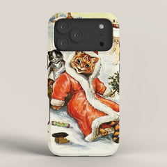 To Wish You A Merry Christmas' by Louis Wain iPhone Case