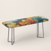 A Floral Palette of Colorful Petals Bench
