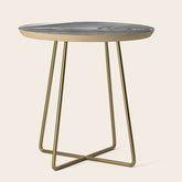 12-meter Sailing Yacht America's Cup Races nautical black and white photograph Side Table