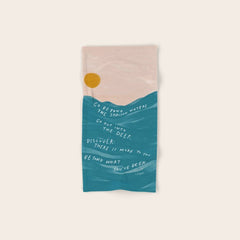 "Go Beyond The Shallow Waters.." Bath Towel