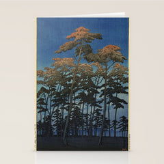 "Hikawa Park in Omiya" by Hasui Kawase, 1930 Stationery Card