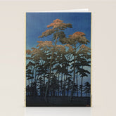 "Hikawa Park in Omiya" by Hasui Kawase, 1930 Stationery Card