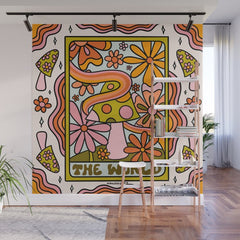 21. World Tarot Mushroom Wall Mural