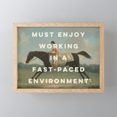 A Fast-Paced Environment Mini Art Print