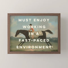 A Fast-Paced Environment Mini Art Print