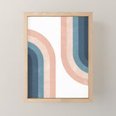70s Rainbow Mini Art Print