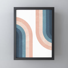 70s Rainbow Mini Art Print