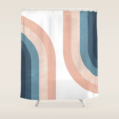 70s Rainbow Shower Curtain