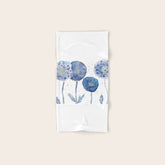4 indigo abstract dandelion 2 Bath Towel