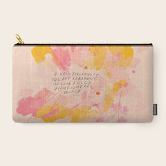 "O How Beautifully You Are Learning To Live Fully Right Where You Are." Carry All Pouch