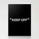 "KEEP OFF" Dark Edition Stationery Card