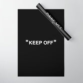 "KEEP OFF" Dark Edition Wrapping Paper