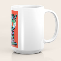 1975 CYRK Polish Circus Tiger Advertising Poster Coffee Mug