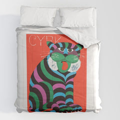 1975 CYRK Polish Circus Tiger Advertising Poster Comforter
