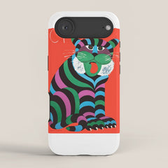 1975 CYRK Polish Circus Tiger Advertising Poster iPhone Case