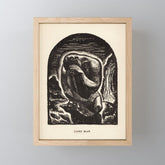 "Lone Man" by Rockwell Kent (1919) Mini Art Print