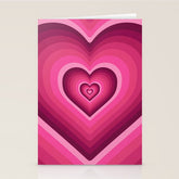 70's Heart Stationery Card