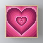 70's Heart Mini Art Print