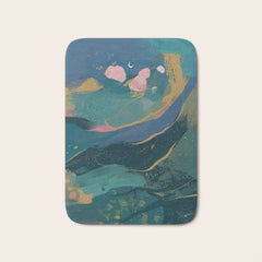 "You Are Worthy" Midnight Background Bath Mat