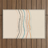 "I Hope In Hallways And Parking Lots You Can Take A Moment To Breathe, To Loosen Your Shoulders And Know It Is Okay To Not Know Everything." Outdoor Rug