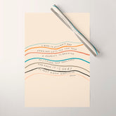 "I Hope In Hallways And Parking Lots You Can Take A Moment To Breathe, To Loosen Your Shoulders And Know It Is Okay To Not Know Everything." Wrapping Paper