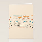 "I Hope In Hallways And Parking Lots You Can Take A Moment To Breathe, To Loosen Your Shoulders And Know It Is Okay To Not Know Everything." Stationery Card