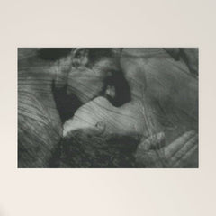 1912, The Kiss, Lovers black and white photography by Anne Brigmann Welcome Mat