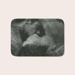 1912, The Kiss, Lovers black and white photography by Anne Brigmann Bath Mat