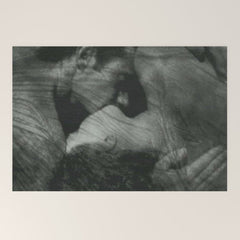 1912, The Kiss, Lovers black and white photography by Anne Brigmann Welcome Mat