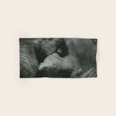 1912, The Kiss, Lovers black and white photography by Anne Brigmann Bath Towel