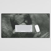 1912, The Kiss, Lovers black and white photography by Anne Brigmann Desk Mat