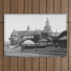 1890 Narragansett Towers & Casino, Narragansett, Rhode Island Outdoor Rug
