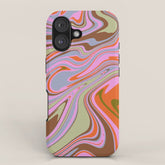70s Psychedelic Swirl iPhone Case