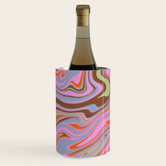 70s Psychedelic Swirl Wine Chiller